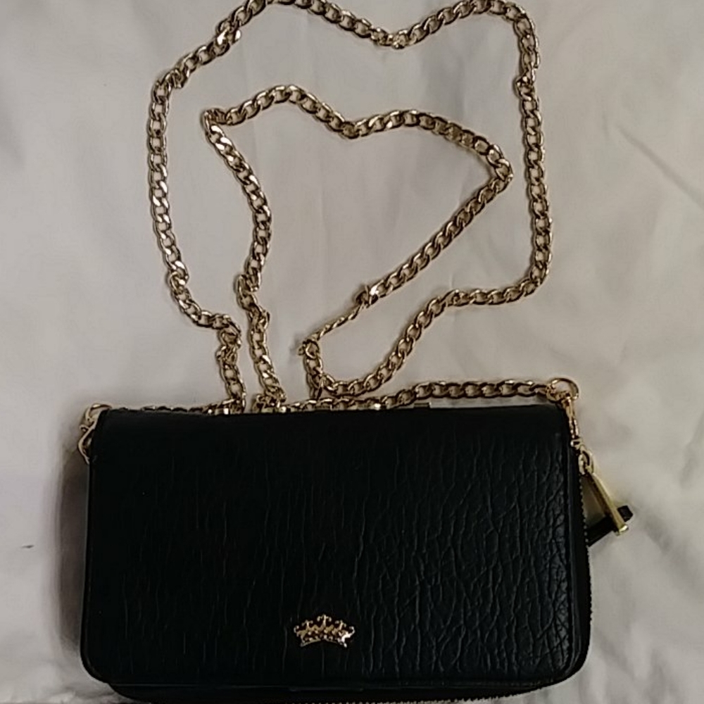 Black small purse wallet size cross body